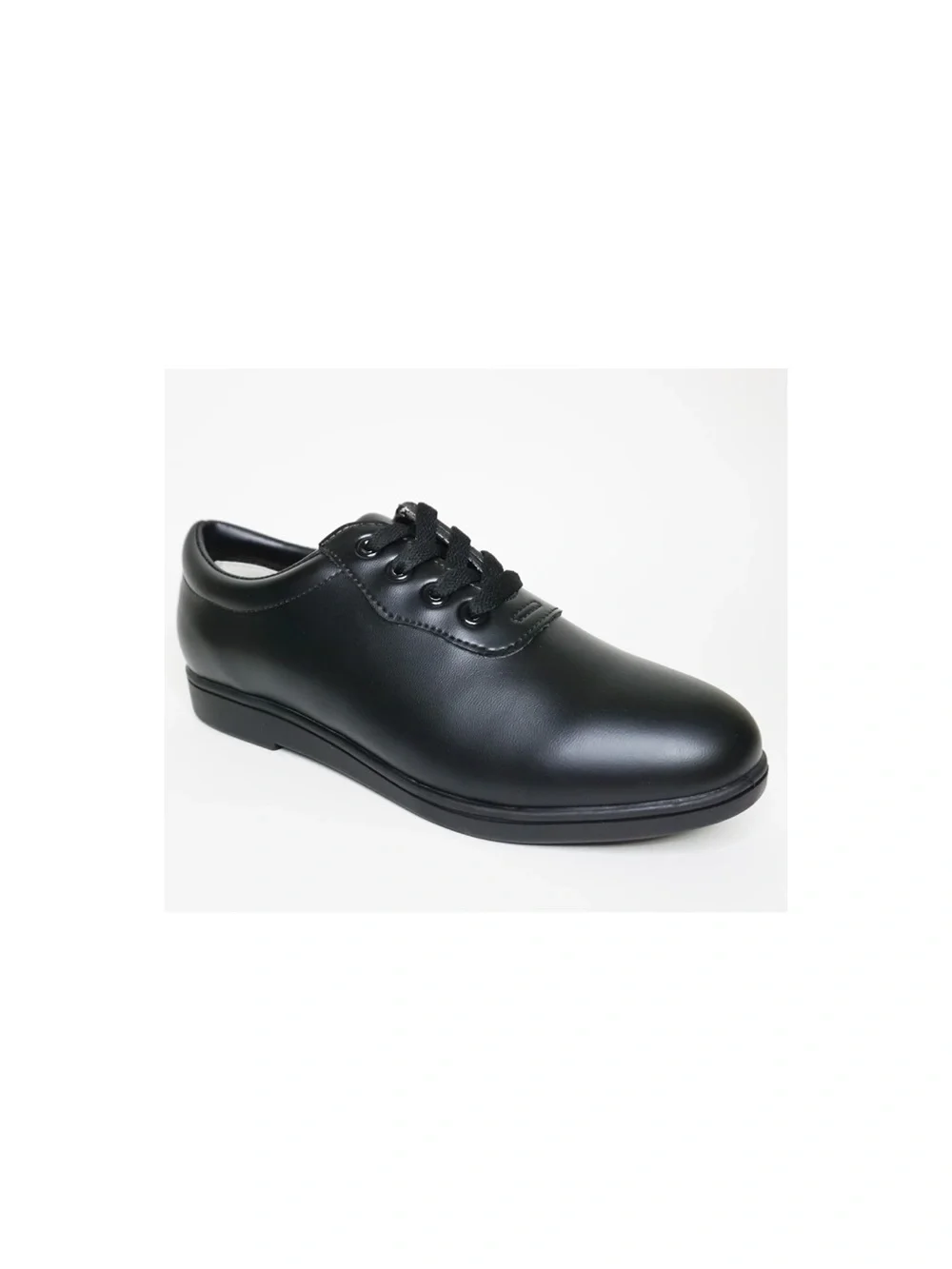 Dickies Black Lace-Up Derby Shoes with Red Lining